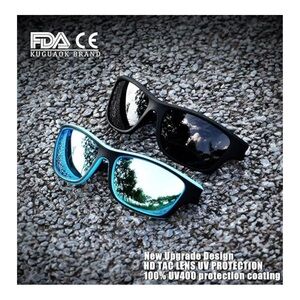 Black & Blue 2pk Polarized UV400 Protection Sunglasses Fishing Cycling Hik…
